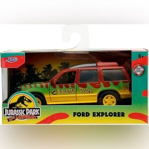 Jada Jurassic Park 30th Anniversary Hollywood Rides Ford Explorer Car
